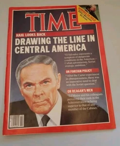 TIME MAGAZINE April 2,1984 CENTRAL AMERICA HAIG LOOKS BACK NO LABEL - Picture 1 of 2