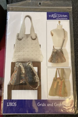 Rare Indygo Junction Grids and Grommets Sewing 2008 Pattern #IJ805 - Image 1 of 4