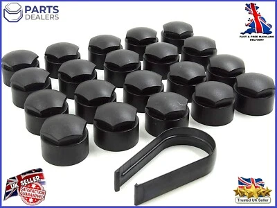 GENUINO AUDI A1 A3 A4 A5 A6 Q5 A8 TUERCA RUEDA TORNILLOS TAPAS DE BLOQUEO REDONDO NEGRO Foto 1 de 4