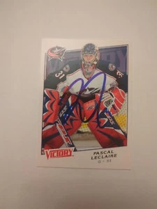 PASCAL LECLAIRE Signed Autographed Columbus Blue Jackets Card - Picture 1 of 2