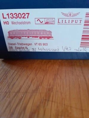 Liliput L 133027 VT 65 903 Mfx dig ESU Sound V4,23 Funkt.,  LW weiß/rot in OVP  - Bild 1 von 4