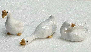 Miniatur Figuren Ente Gans Gänse Käfer Haus Vintage 3 Stück Konvolut - Bild 1 von 8