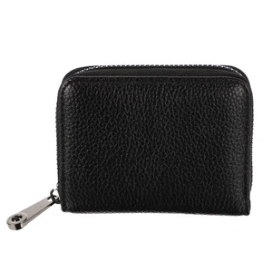 Anti-degaussing Card Holder Man Travel Case Wallet Credit Zipper - Picture 1 of 12