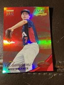 2013 Panini Certified USA Baseball Mirror Red Nico Hoerner /499 - Picture 1 of 5