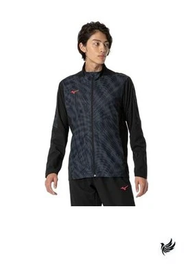 Jaqueta híbrida Mizuno Training Wear Dry Aeroflow material altamente respirável suor - Imagem 1 de 3