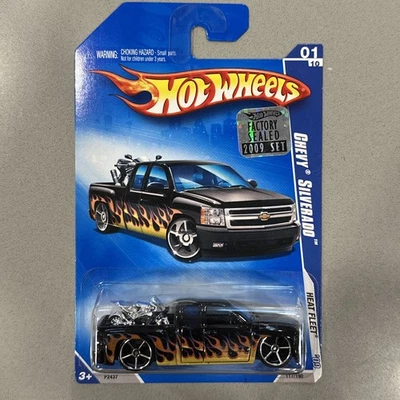 Hot Wheels Heat Fleet Chevy Silverado 2009 lacrado de fábrica - Imagem 1 de 4