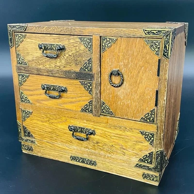 Cajonera de madera japonesa TANSU 9,4 x 10,8 x 6,4 pulgadas Foto 1 de 4