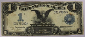 1899 Black Eagle $1 Silver Certificate Fr #233 - Picture 1 of 5