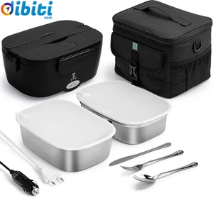 Scaldavivande Elettrico Portatile Con 2 Contenitori in Acciaio Da 1,5 Litri,Bors - Foto 1 di 12