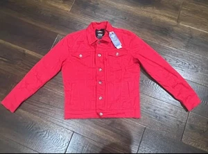 JORDAN CRAIG TRIBECA TWILL TRUCKER JACKET (RED) (Z18 - Picture 1 of 5