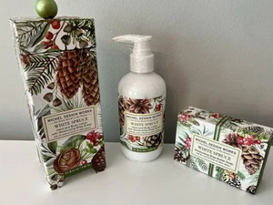 Michel Design Works Hand & Body Lotion Shea Butter Soap White Spruce NEW IN BOX - Picture 1 of 7