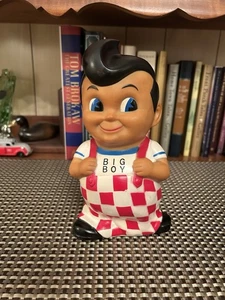 Banco de dinero de colección Bob's Big Boy plástico duro decoloración - Imagen 1 de 7