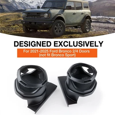 Portavasos puerta coche ventana puerta bebida soporte para Ford Bronco 2/4 puertas 2021-2024 Foto 1 de 4