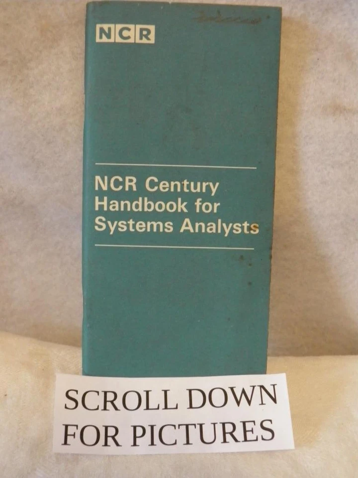 1974 НАЦИОНАЛЬНЫЙ КАССОВЫЙ АППАРАТ CO. NCR СПРАВОЧНИК ДЛЯ СИСТЕМНЫХ АНАЛИТИКОВ СПРАВОЧНИК - Изображение 1 из 1