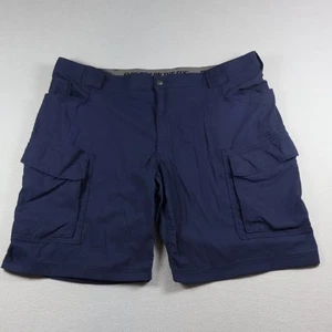 Duluth Trading Co Shorts Mens 44 (Fits 46) Navy Relaxed Fit Flex Dry On The Fly - Picture 1 of 5