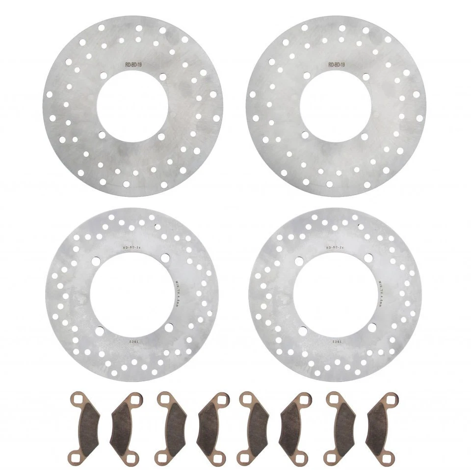 Polaris Sportsman X2 700 EFI 2008 rotores de freno delanteros y traseros y pastillas de freno Foto 1 de 4