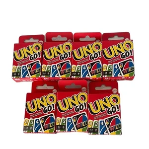 Mattel UNO Go! Travel Card Game MINI 7 pack bundle - Picture 1 of 4