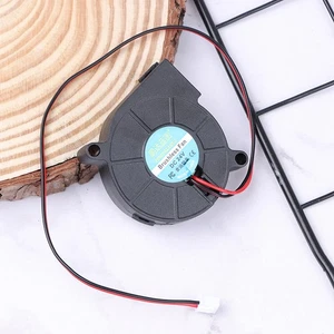 DC 5V 12V 24V 5015 Turbo Fan Blower Extruder Radiator Diameter 5CM Cooling Fan - Afbeelding 1 van 15
