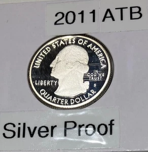 2011- 5 America The Beautiful (ATB) Quarters all Silver Proof - Picture 1 of 6