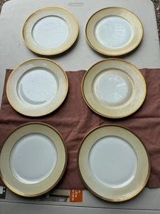 CH Field Haviland Limoges France Gold Rimmed.6-10” Plates. See Photos Vintage - Picture 1 of 3