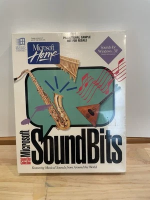 RARE Vintage 1995 Microsoft MS Home Sound Bits Brand New Sealed *Not For Resale* - Image 1 of 4