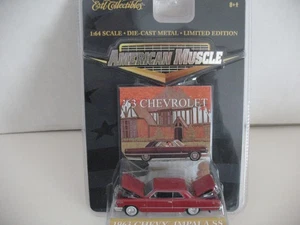 Ertl American Muscle 2000  1963 Chevy Impala SS - Red - Picture 1 of 3