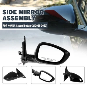 Right Black Passenger Side Mirror 3Pin For Honda Accord 2018~2019 2020 2021 2022 - Picture 1 of 18