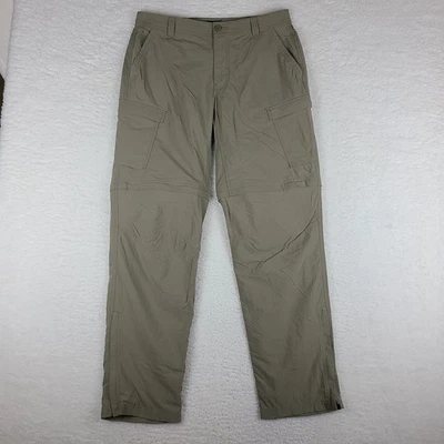 REI Coop Convertible Pants Mens 36x34 Beige Taupe Relaxed Fit Performance Tech - Image 1 of 4