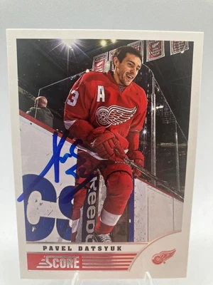 2013-14 Score Pavel Datsyuk #163 Salón de la fama Foto 1 de 4