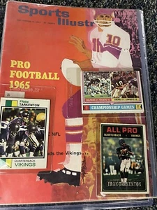 Fran Tarkenton. Sports Illustrated Sept. 13, 1965 + 3 Trading Cards. Great Gift - Picture 1 of 5