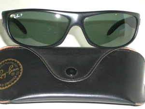 Ray-Ban Italy RB4046 W3332 3P MATTSCHWARZ POLARISIERT ELEGANT SPORT WICKELN SONNENBRILLE - Bild 1 von 10