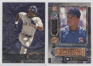 1997 Skybox Metal Universe Rickey Henderson #221 HOF