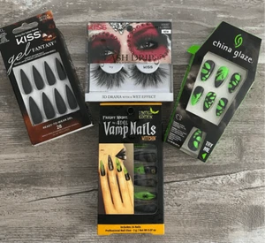 China Glaze Nails & Kiss Lash Nails Beauty Bundle Lot 7 - Picture 1 of 1