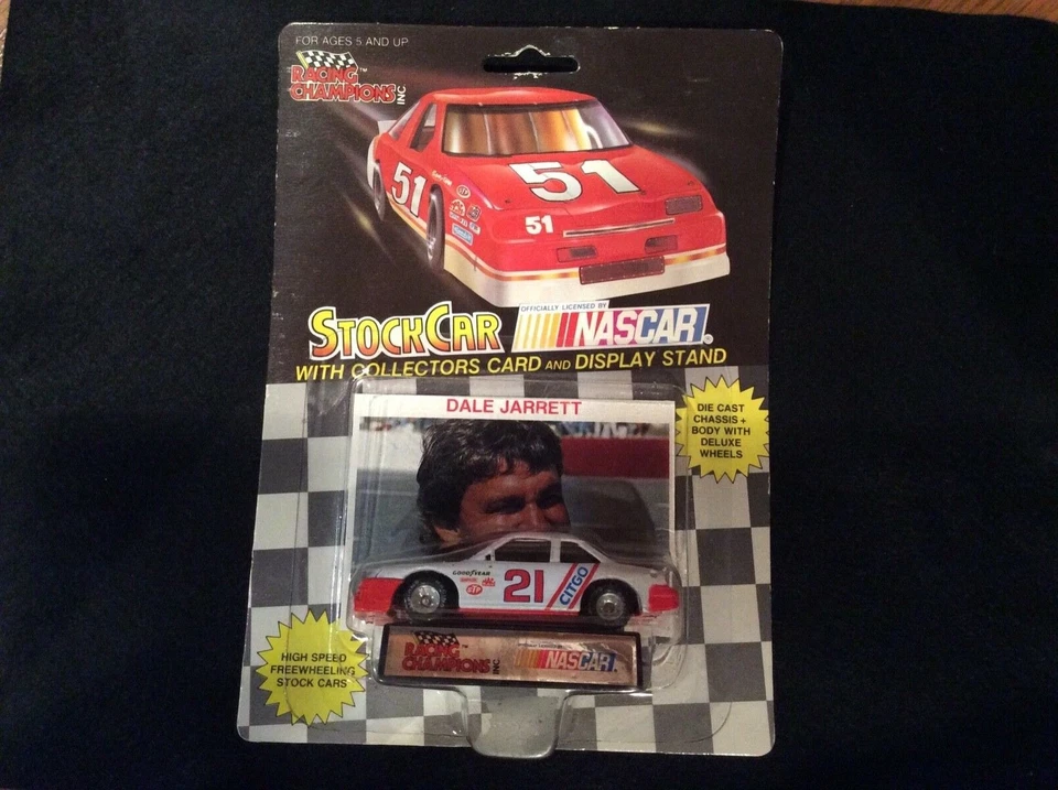 2x Racing Champions NASCAR Die Cast Stock Car # 19 Chad Little W/ Stand 1 64