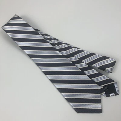 Corbata con cuello verde 57" 3,25" rayas negro blanco azul Foto 1 de 4