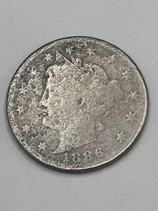Liberty Head Nickel AG 1886 - Imagen 1 de 2