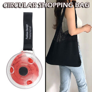 Portable Disc Pocket Shopping Bag Telescopic Reusable Grocery Folding A