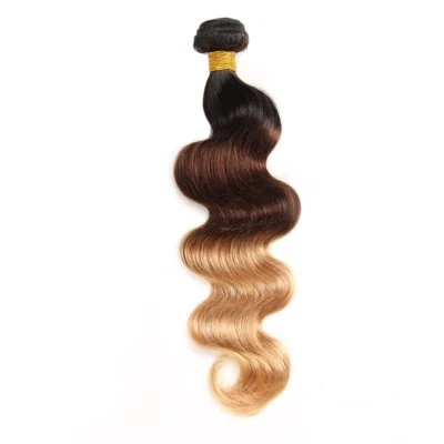 Ombre Tres Tonos Body Wave 1B/4/27 100 Cabello Humano One Ali Paquete 100g Foto 1 de 3
