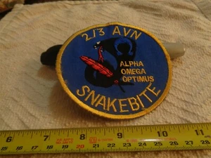 2-3 Aviation Snakebite Color Jacket Patch (DRAW#BM) - Picture 1 of 2