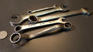 Lot of 5 Vintage SK S-K Wrenches Open-end Comb & Box-end Tools Made in USA - Picture 1 of 10