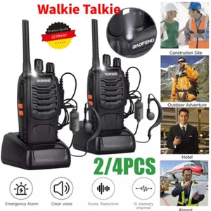 2/4 Baofeng Walkie Talkie BF-88E Radiotelefony Zestaw radiotelefonów ręcznych 16 kanałów 5KM - Zdjęcie 1 z 18