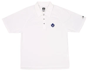 Reebok Toronto Maple Leafs NHL Men's Short Sleeve Performance Polo, White - Picture 1 of 8