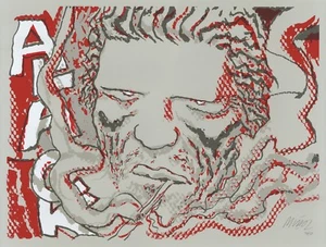 JOSE MUNOZ Sinner LIMITED EDITION signed/numbered 4 Color SILKSCREEN PRINT 42/50 - Picture 1 of 2