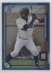 2015 Bowman Draft Chrome Blue Refractor /150 Christin Stewart #178