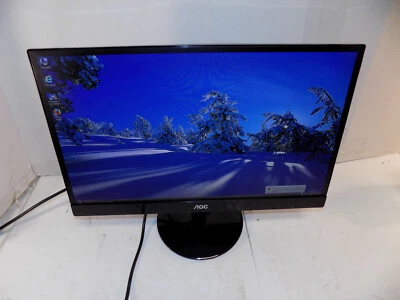 AOC I2269Vw 21.5 inch Computer Monitor LCD Monitor DVI VGA With Cables - Image 1 of 3