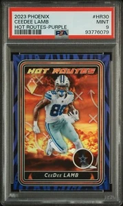 2023 Panini Phoenix - Hot Routes Purple #HR-30 CeeDee Lamb /125 PSA 9 - Pop 2 - Picture 1 of 2