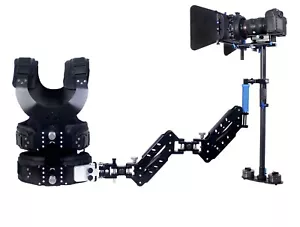 Pro Carbon Fiber Stabilizer Vest with dual Arm for Filming Video Camera DSLR - Picture 1 of 1