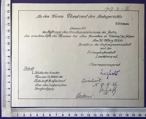 Amtsgericht Nittenau Zeitschrift Bayerland Sondernummer 1926 mi Begleitschreiben - Bild 1 von 7