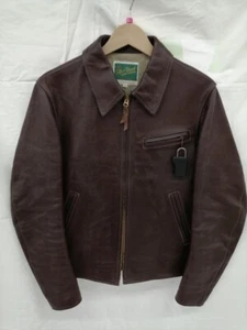 The Flat Head Horsehide Leather Jacket Brown Size 36 Vintage From Japan - Picture 1 of 5