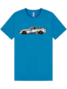2025 BTCC Touring Car Aidan Moffat WSR BMW T-shirt BLACK / BLUE ADULT KIDS - Picture 1 of 4